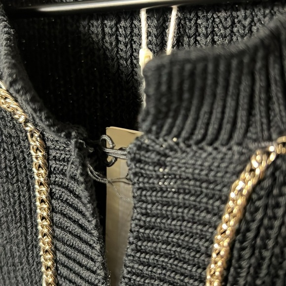 NWT Maje Meridien Chain-Trim Cardigan Size 3 (US Large) - Picture 5 of 11